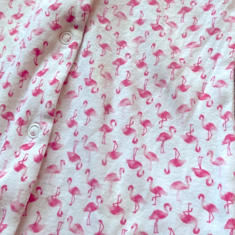 Carter’s Baby Girls 6M Pink Flamingo‎ Cotton Footed Pajamas Sleeper